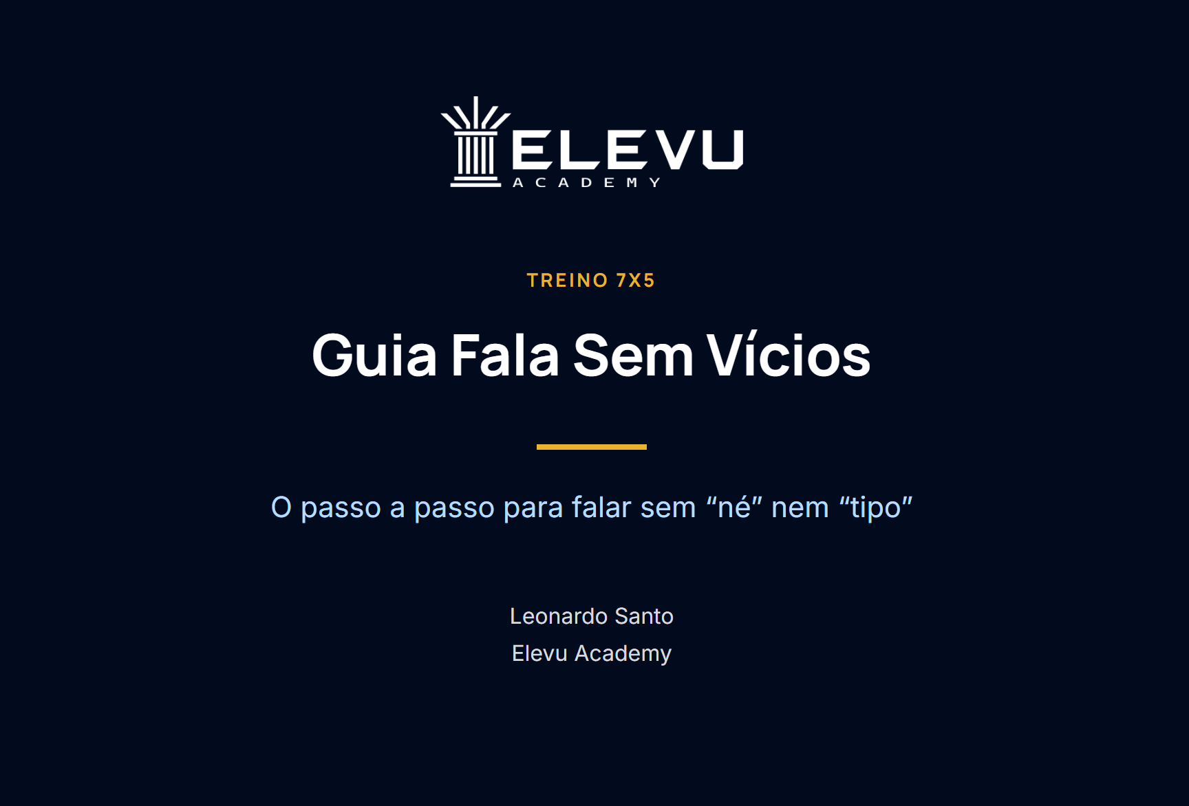 Capa do Guia Fala Sem Vícios